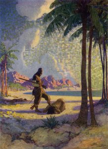 Illustration für Robinson Crusoe