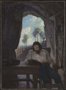 Am Morgen nahm ich die Bibel; und begann im Neuen Testament... von Newell Convers Wyeth