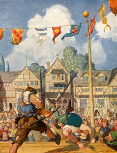 Little John besiegt Eric von Lincoln von Newell Convers Wyeth