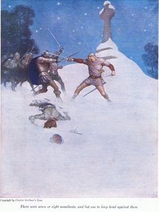 Es waren sieben oder acht Angreifer und nur einer, der ihnen standhielt von Newell Convers Wyeth