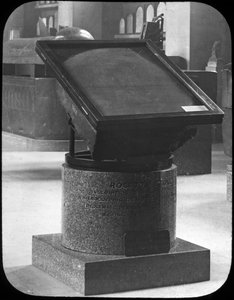 Der Stein von Rosetta, British Museum, London, um 1890