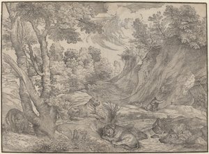 Der heilige Hieronymus in der Wildnis