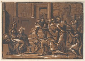 Die Anbetung der Könige, 1540-50 von Niccolò Vicentino.