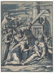 Anbetung der Könige, 1540-50 von Niccolo Vicentino