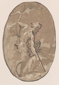 Marsyas zieht die Syrinx aus dem Fluss von Niccolo Vicentino