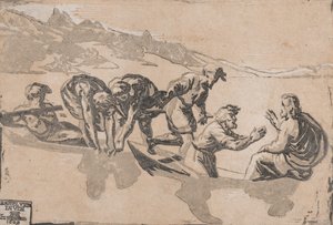 Das Wunder der Fische, nach Raphael, 1511-1520, neu veröffentlicht 1609 von Niccolo Vicentino