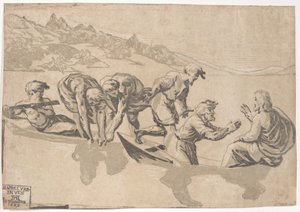 Der wunderbare Fischfang, 1540-1550 neu veröffentlicht 1609 von Niccolo Vicentino