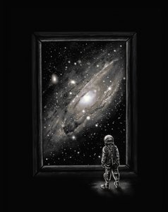 Astronauts kosmischer Blick