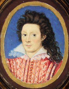 John Harington, 2. Lord Harington von Exton (Aquarell auf Pergament) von Nicholas (attr.to) Hilliard