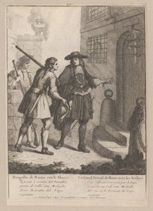 Der große Probst von Rom mit seinen Bogenschützen, 1648-1700