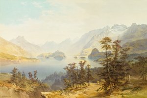 Lake Manapouri, Südinsel, Neuseeland von Nicholas Chevalier