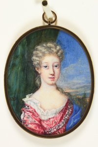 Lady Henrietta Cavendish Harley, später Gräfin von Oxford (Emaille)