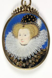 Eine Dame, traditionell als Anne, Lady Hunsdon identifiziert