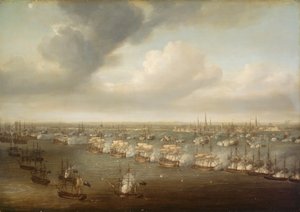 Die Schlacht von Kopenhagen, 2. April 1801 von Nicholas Pocock