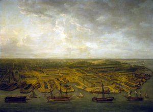 Die Docks und Werften von Plymouth (England) von Nicholas Pocock