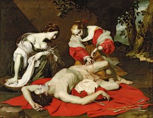 Der heilige Sebastian wird von der heiligen Irene gepflegt