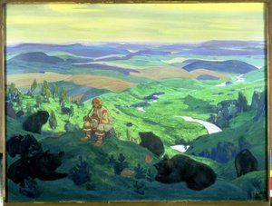 Die Vorfahren, 1912 von Nicholas Roerich