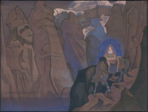 Schatz der Welt, "Sein Land" Serie, 1924 von Nicholas Roerich