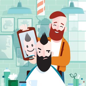 Hipster Friseur