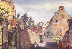 Ein Zugang zur Abtei, Mont St Michel von Nico Jungmann