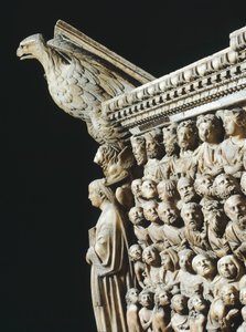 Pergamon oder Kanzel (Detail), Siena-Kathedrale, Toskana, 1265-1269