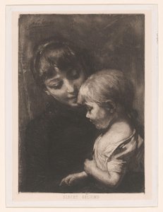 Frau mit Kind (Slecht geluimd)