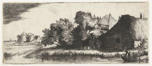 Landschaft mit einem Bauernhof