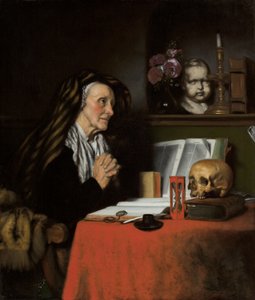 Eine alte Frau beim Beten, ca. 1655