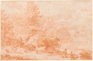 Nordische Landschaftsfantasie, die Tivoli evoziert