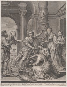 Achilles und die Töchter des Lykomedes von Nicolaes Ryckmans