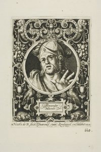 Alexander der Große, Tafel zwei aus Die Neun Helden von Nicolaes de Bruyn