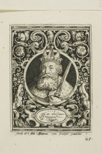 Karl der Große, Tafel sieben aus Die Neun Helden von Nicolaes de Bruyn