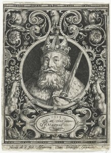 Karl der Große, König der Franken von Nicolaes de Bruyn