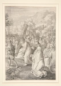 Christus trägt das Kreuz (Passionsserie) von Nicolaes de Bruyn