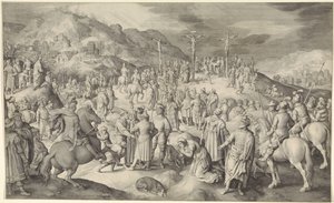 Christus am Kreuz von Nicolaes de Bruyn