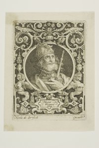 Hektor von Troja, Tafel eins aus Die Neun Helden von Nicolaes de Bruyn