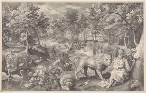 Jeremia in der Wildnis von Nicolaes de Bruyn