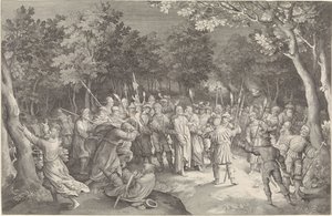 Judaskuss und Verhaftung Christi von Nicolaes de Bruyn