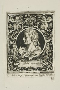 Julius Caesar, Platte drei aus Die Neun Guten Helden von Nicolaes de Bruyn