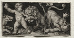 Löwen greifen Kinder an, 1594