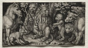 Der König der Tiere von Nicolaes de Bruyn