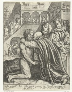 Heimkehr des verlorenen Sohnes von Nicolaes de Bruyn