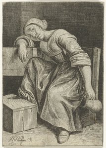 Junge Frau mit Krug in der Hand von Nicolaes van Haeften