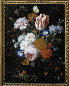 Blumen in einer Glasvase