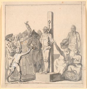 Ein Schriftsteller im Pranger. Mit Anspielung auf Korporal Sigvard Lycke