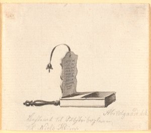 En klingbeutel, bestimmt (und verwendet?) für Vignette auf Subskriptionsindbydelsen til Baggesens Niels-Klim-übersetzung von Nicolai Abildgaard
