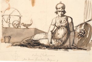Liegende Athene. Allegorie auf die Wissenschaften von Nicolai Abildgaard