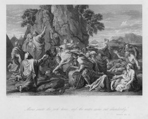 Moses schlägt den Felsen, Numeri XX