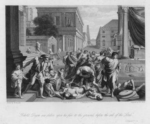 Der Fall von Dagon, I Samuel V, 4
