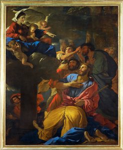Erscheinung der Jungfrau Maria an den heiligen Jakobus den Älteren von Nicolas (attr.to) Poussin